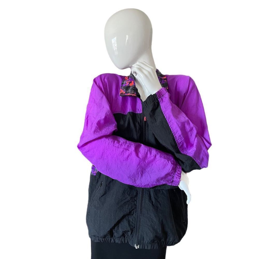 INSPORT™️ Vintage Purple Orange 80s 90s Jacket